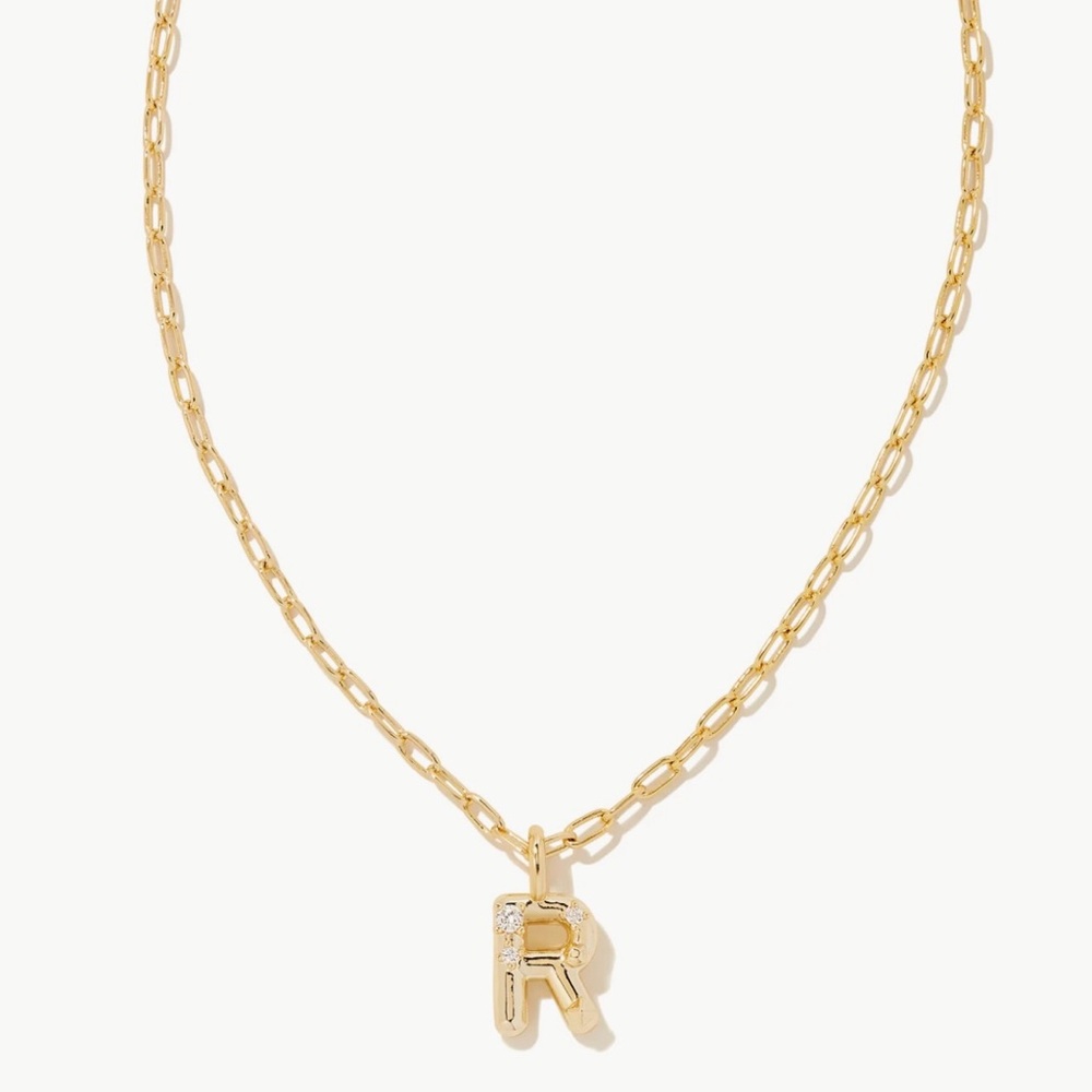 kendra scott R gold necklace
